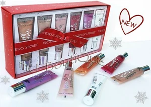 1 VICTORIAS SECRET HOLIDAY BEAUTY RUSH 6PC FULL SIZE FLAVORED LIP GLOSS GIFT SET - Picture 1 of 1