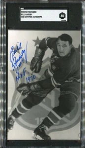 Bill Gadsby New York Rangers - Foto Postal Real - Autógrafo Auténtico SGC - Imagen 1 de 2