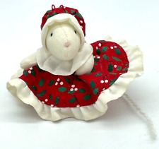 Vintage Christmas Ornament Country Mouse RUSS Berrie
