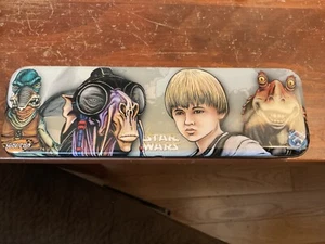 Vintage Pencil Case Metal Box Star Wars  8 x 2 1/2”- Empty - Picture 1 of 4