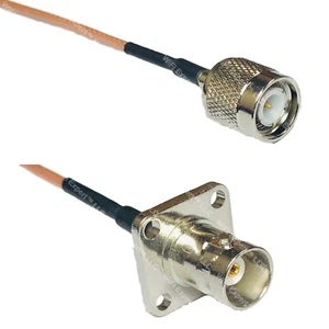 RG316 TNC MALE to BNC Flange Female RF Cable Rapid-SHIP LOT - Picture 1 of 1