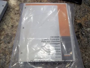 ESTUCHE CX135SR CRAWLER PIEZAS EXCAVADORA MANUAL CATÁLOGO - Imagen 1 de 4