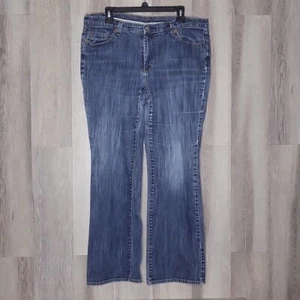 Jordache Vintage Damen 16 Durchschnittliche mittlere Waschung gerades Bein blau Denim Jeans Freizeit - Bild 1 von 7
