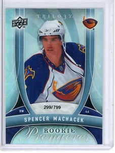 2009-10 Upper Deck Trilogy Spencer Machacek 123 Rookie Premieres /799 Thrashers - Picture 1 of 1