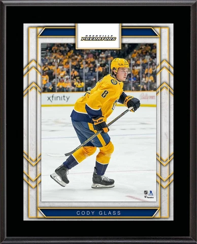 Cody Glass Nashville Predators 10.5" x 13" Sublimated Player Plaque Cover