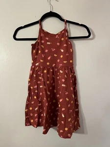Jumping beans all day play dress Size 5 girls clothing fruit brown with tags - Picture 1 of 6
