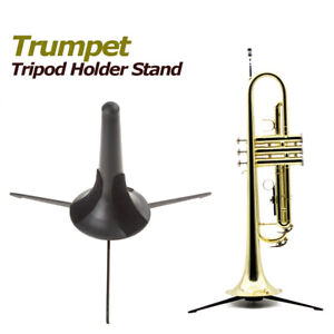 Portable Trumpet Tripod Holder Stand with Detachable Foldable Metal Legs