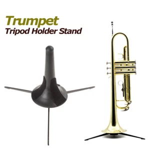 Portable Trumpet Tripod Holder Stand with Detachable Foldable Metal Legs - Picture 1 of 5