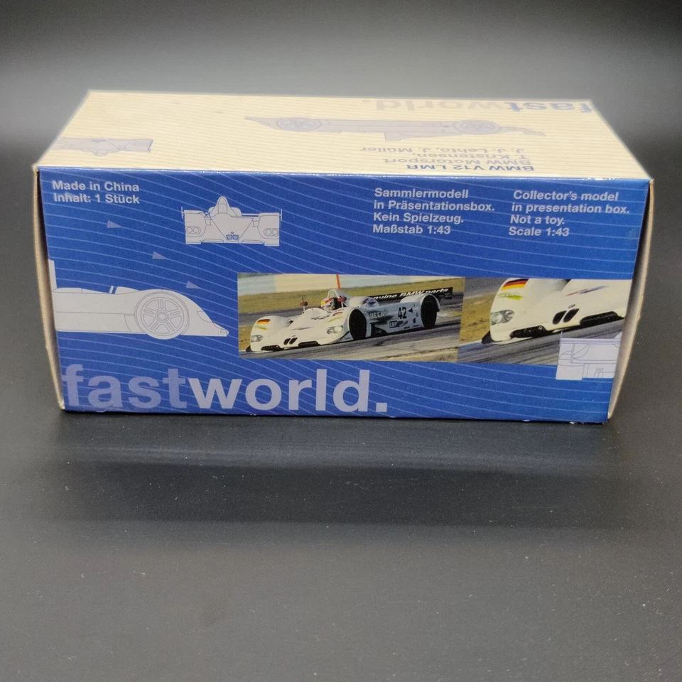 AUTO MINICHAMPS BMW V12 LMR VINCITORE 12H OF SEBRING 1999 1:43 IN SCATOLA - Immagine 1 di 4