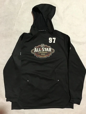 Edmonton Oilers Used Connor McDavid All-Star Game Issued Fanatics Hoodie 2022 Cover