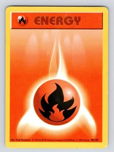 Pokémon TCG Feuer Energie Base Set 98/102 Regular Shadowless Common - Bild 1 von 2