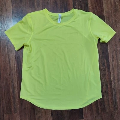 Lululemon Lightweight Stretch Running Short Sleeve Top Size 8 BRIGHT yellow - Image 1 of 4