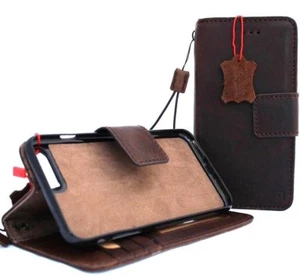 Genuine Leather Case for iphone 8 plus detachable magnetic holder wallet luxury - Picture 1 of 8
