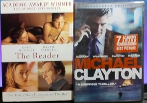 2 USED DVDS- READER (KATE WINSLET) & MICHAEL CLAYTON (GEORGE CLOONEY) - Bild 1 von 1