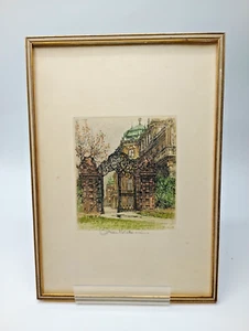 Robert Kasimir - Original Radierung aus Wien, handsigniert, in Farbe - Bild 1 von 4