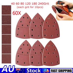 60pcs Mouse Sanding Sheets Mouse Palm Sander Pads Mixed 40 60 80 120 180 240 AU - Picture 1 of 11