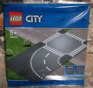 LEGO® City 60237 Doppelpack Straßenplatte Kurve + Kreuzung NEU OVP