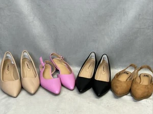 Naturalizer Heels Shoes Womens 7 M 4 Pairs Bundle Banks Pink Lamher SM NY Pumps - Picture 1 of 23