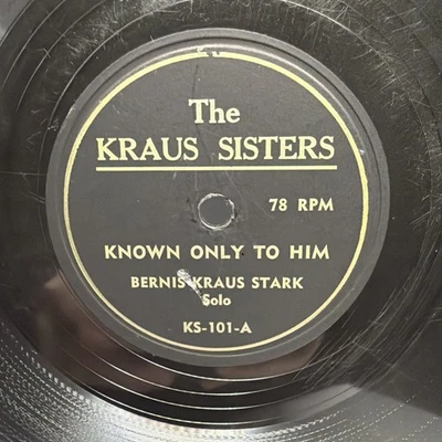 РЕДКАЯ — The Kraus Sisters — Known Only To Him / When The Pearly Gates Unfold — очень хорошее состояние - Изображение 1 из 4