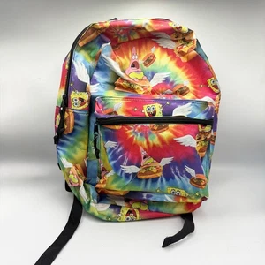 Spongebob Rainbow Backpack Patrick Tie Dye Funny Krabby Patty Cheeseburger 2016 - Picture 1 of 3