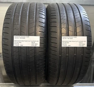 2 PNEUMATICI USATI BRIDGESTONE RUN FLAT ALENZA 001 * ESTIVE 275 40 R20 106 W - Foto 1 di 21
