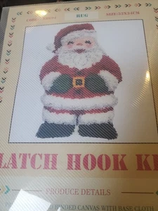 LATCH HOOK RUG KIT~ SANTA CLAUS~ 52X 34 CM - Picture 1 of 4