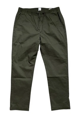 Calça GAP Masculina Tamanho Médio (32x28) Verde Musgo Escuro Fácil Essencial Calça Reta - Imagem 1 de 4