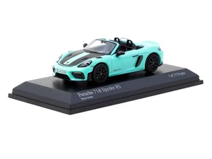 1/64 PORSCHE 718 SPYDER RS MINT GREEN (MINICHAMPS X TARMAC WORKS) T64MC-008-MG - Picture 1 of 1