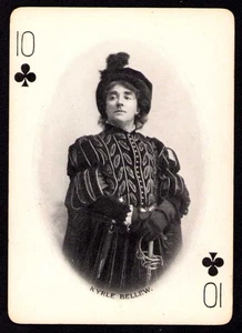 Victorian Trade Playing Card Kyrle Bellew Actor Craddock's Medicated Blue Soap - Bild 1 von 2