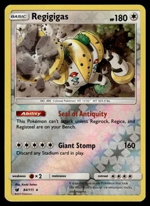 Holofoil inverso Regigigas 84/111 Holograma raro SM - Pokémon invasión carmesí - Imagen 1 de 2