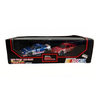 Racing Champions NASCAR  #9 #15 Bill Elliot & Sterling Marlin 1:43 Mortorcraft - Image 1 of 4