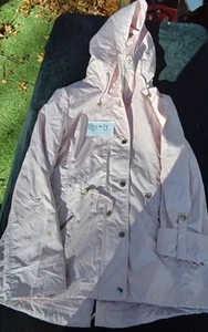 Guess women's pink utility anorak rain coat Size L B14 - Picture 1 of 11