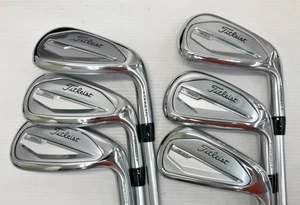 Titleist T350 2023 Iron Set 6I - 9I PW 48° 6 Clubs 3D401 Flex UNI RH Men Used - Picture 1 of 6