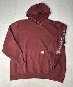 Carhartt Herren Hoodie Pullover Sweatshirt weinrot Original Fit Größe XL - Bild 1 von 6