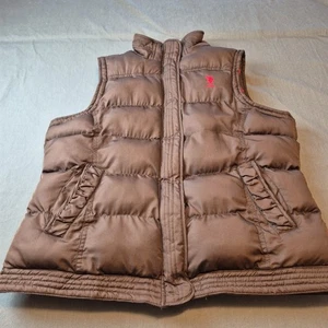 US Polo Assn Uomo Grande Giubbotto Tampone Giacca Marrone Logo - Foto 1 di 16