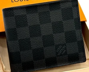 Louis Vuitton Bifold Wallet Damier Graphite Porte Feuille Marco NM Black N63336 - Picture 1 of 10