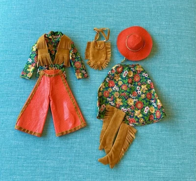 Barbie Mod Vintage Difícil de Encontrar "Gaucho Gear" #3436 Completa 1971 Foto 1 de 4