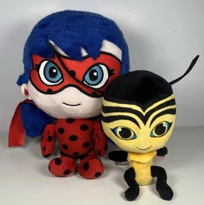 Miraculous Ladybug Doll & Kwami Bee Plush Soft Plush Bundle 2x Teddy Toys - Picture 1 of 8