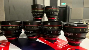 β‘ Canon CN-E 14mm, 24mm, 35mm, 50mm, 85mm, 135mm LF Cinema Prime Lens Set π₯β¨ - Picture 1 of 15
