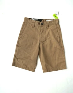 Volcom khaki braun vorne flach Jungen knielange Chino Größe 24 Jugendliche (10) - Bild 1 von 7