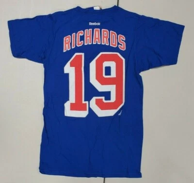 Camiseta New York Rangers NHL Reebok Para Hombre Azul Manga Corta Talla Pequeña Foto 1 de 2