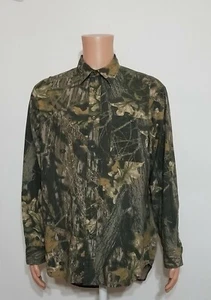 Mossy Oak Camo Classics Long Sleeve Button Shirt Men's Large 0707A Camouflage  - Picture 1 of 12