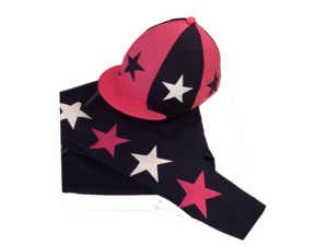 Capa base/seda Cross Country Colours, azul marino/rosa intenso/blanco. - Imagen 1 de 1