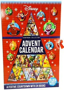 Disney Storybook Collection ADVENT CALENDAR w 24 Story Books Princess Cars NEW - Picture 1 of 8