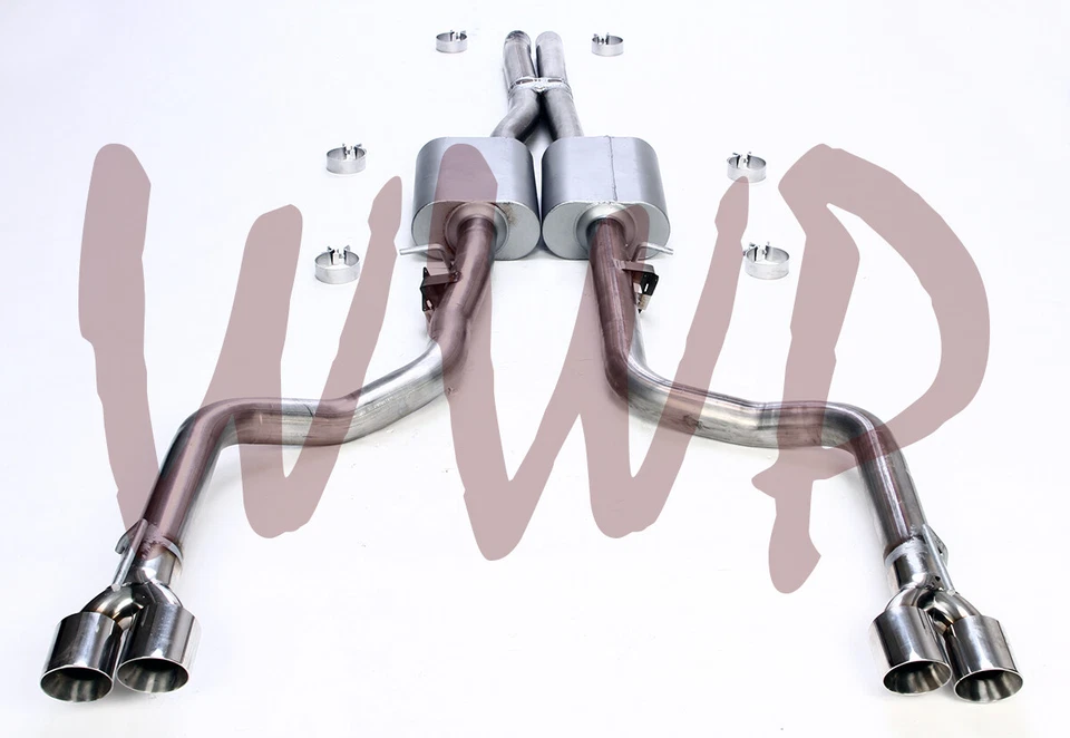 Dual 3" CatBack Exhaust X Pipe System 15-23 Challenger SRT Scat Pack & Hellcat - Image 1 of 3