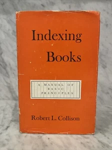 Indexierungsbücher - Ein Handbuch der Grundprinzipien von Robert L. Collison HCDJ UK 1962 - Bild 1 von 24