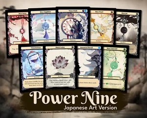 x9 Power Nine Japanese - High Quality Altered Art Custom Cards . Black Lotus... - Picture 1 of 7