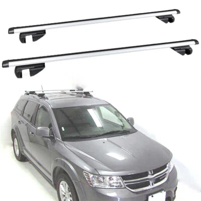 Portaequipajes de techo de auto barra transversal portaequipajes de carga con bloqueo para Dodge Journey JUCV 2009-2020 Foto 1 de 4