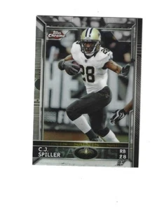 2015 Topps Chrome Refractors #78 C.J. Spiller  NEW ORLEANS  SAINTS - Picture 1 of 1