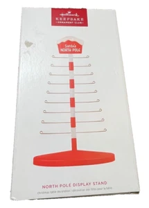 2024 Hallmark North Pole Display Stand - For Miniatures - Ornament Club - NIB - Picture 1 of 4